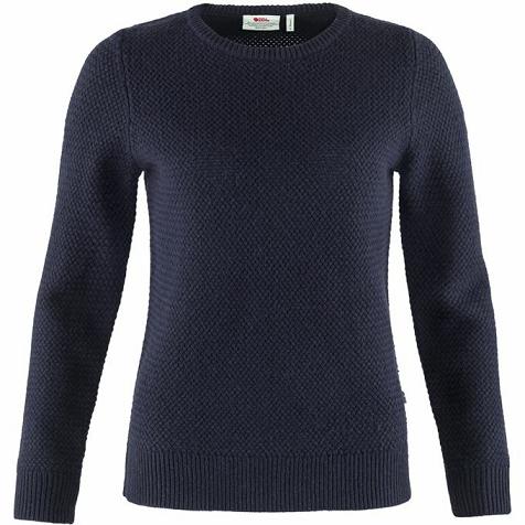 Fjallraven Övik Sweater Navy Singapore For Women (SG-682888)